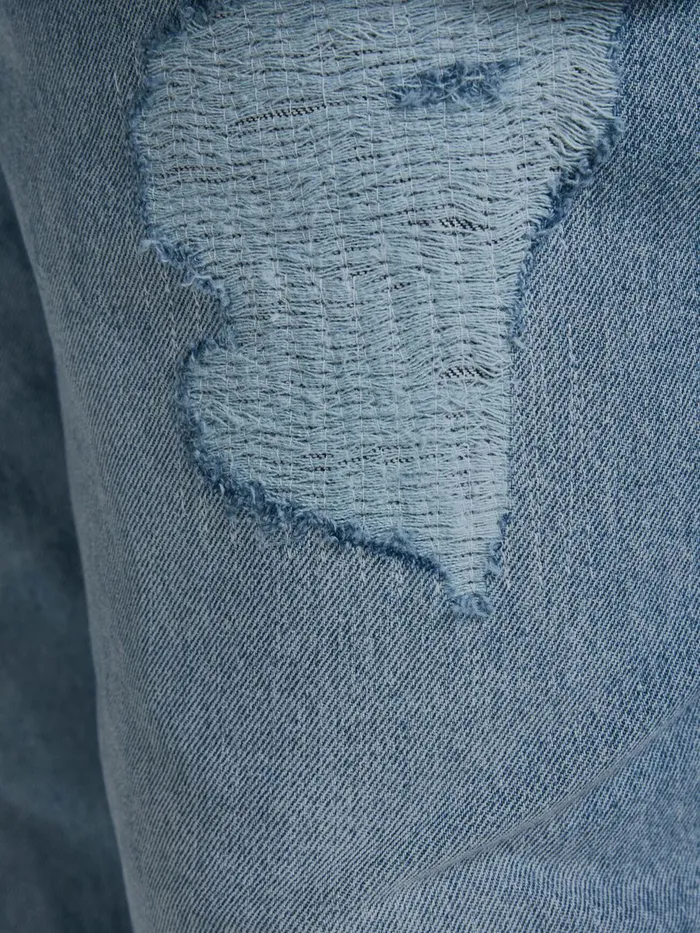 Jeans JACK and JONES Mens MIKE ORIGINAL AM 764 PLUS SIZE REGULAR FIT JEANS Blue Blue Denim