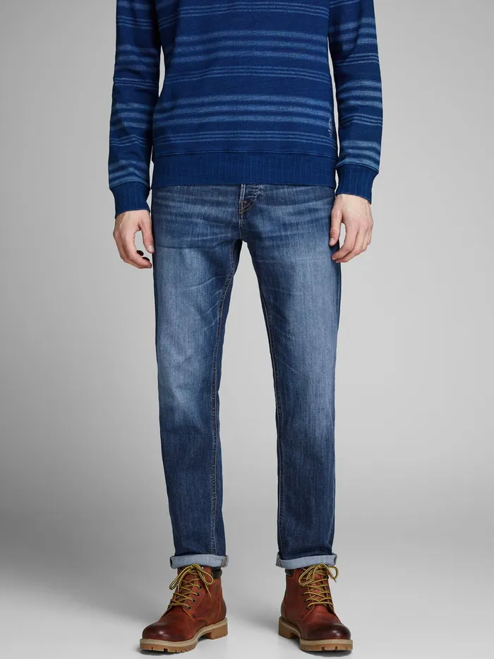 Jeans JACK and JONES Mens MIKE ORIGINAL AM 814 COMFORT FIT JEANS Blue Blue Denim Jeans JACK and JONES Mens MIKE ORIGINAL AM 814 COMFORT FIT JEANS Blue Blue Denim