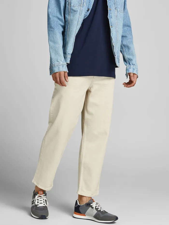 Jeans JACK and JONES Mens ROB ORIGINAL CJ 936 LOOSE FIT JEANS Beige Ecru