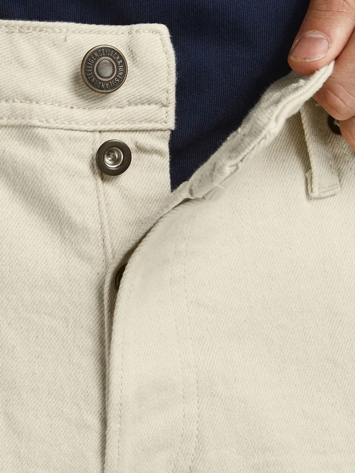 Jeans JACK and JONES Mens ROB ORIGINAL CJ 936 LOOSE FIT JEANS Beige Ecru