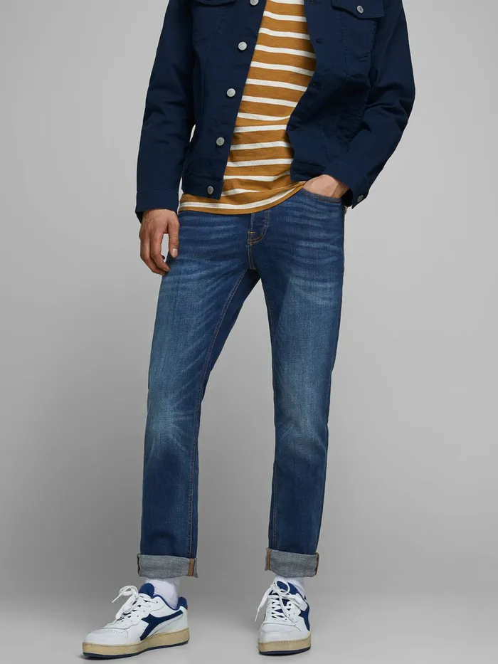 Jeans JACK and JONES Mens TIM ORIGINAL AM 782 50SPS SLIMSTRAIGHT FIT JEANS Blue Blue Denim Jeans JACK and JONES Mens TIM ORIGINAL AM 782 50SPS SLIMSTRAIGHT FIT JEANS Blue Blue Denim