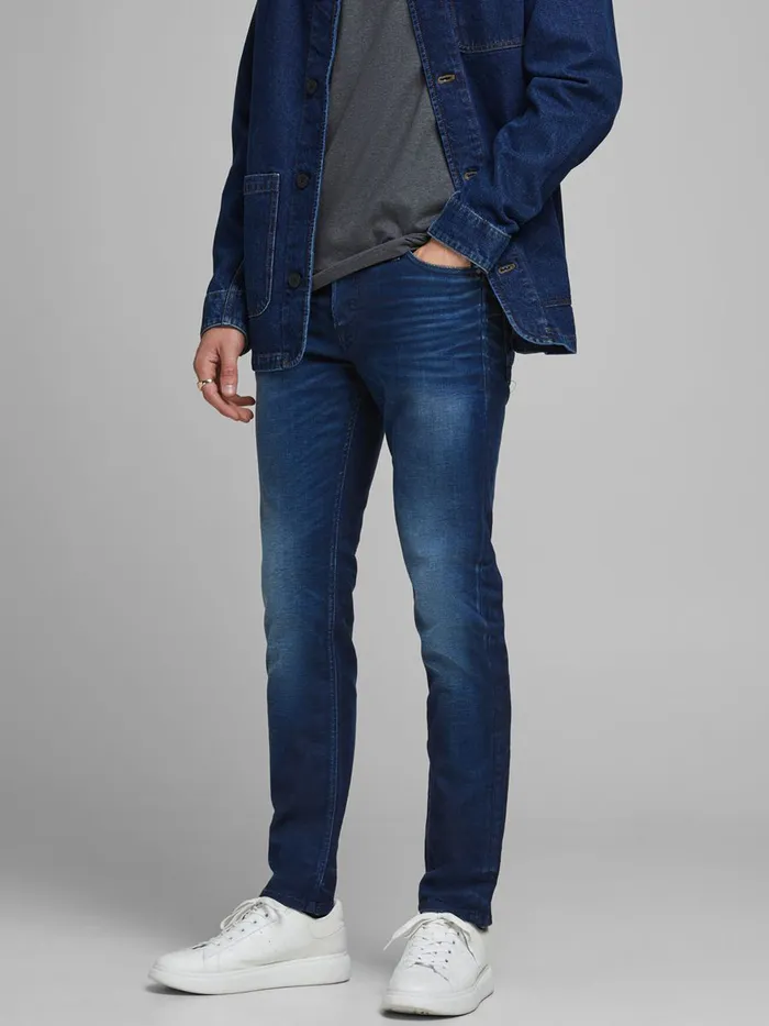 Jeans JACK and JONES Mens TIM ORIGINAL JJ 267 SLIMSTRAIGHT FIT JEANS Blue Blue Denim Jeans JACK and JONES Mens TIM ORIGINAL JJ 267 SLIMSTRAIGHT FIT JEANS Blue Blue Denim