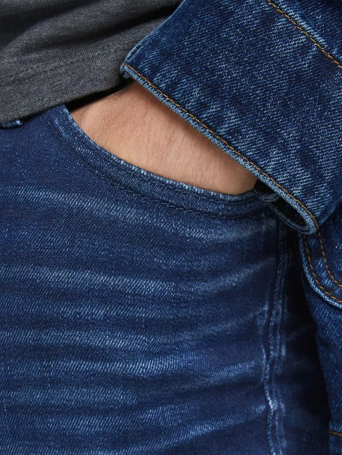 Jeans JACK and JONES Mens TIM ORIGINAL JJ 267 SLIMSTRAIGHT FIT JEANS Blue Blue Denim