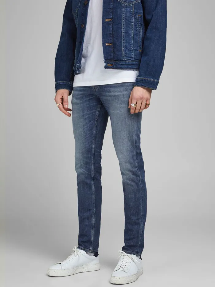 Jeans JACK and JONES Mens TIM VINTAGE CJ 336 SLIMSTRAIGHT FIT JEANS Blue Blue Denim Jeans JACK and JONES Mens TIM VINTAGE CJ 336 SLIMSTRAIGHT FIT JEANS Blue Blue Denim