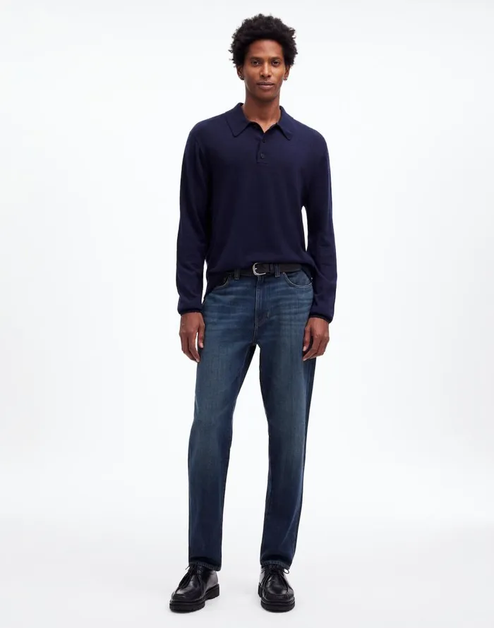 Jeans Men Madewell Relaxed Taper Jeans Leeds Wash