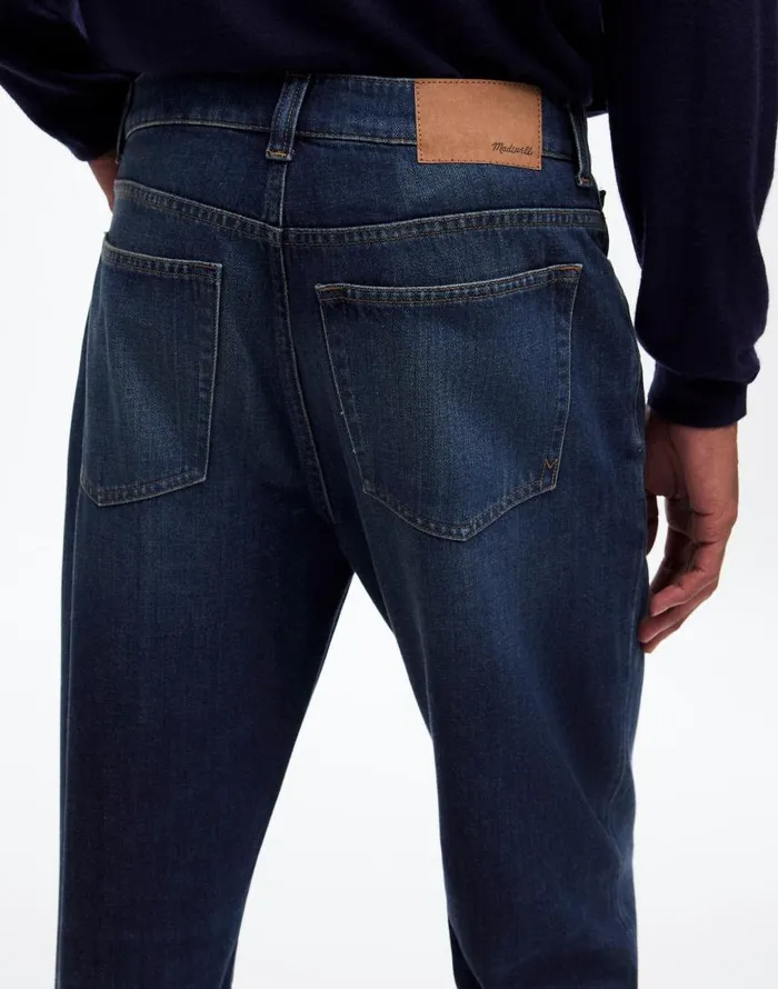 Jeans Men Madewell Relaxed Taper Jeans Leeds Wash