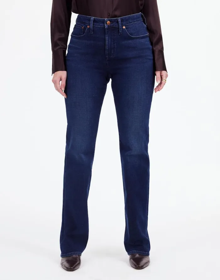 Jeans Women Madewell Curvy Kick Out FullLength Jeans In Kingston Wash Kingston Wash