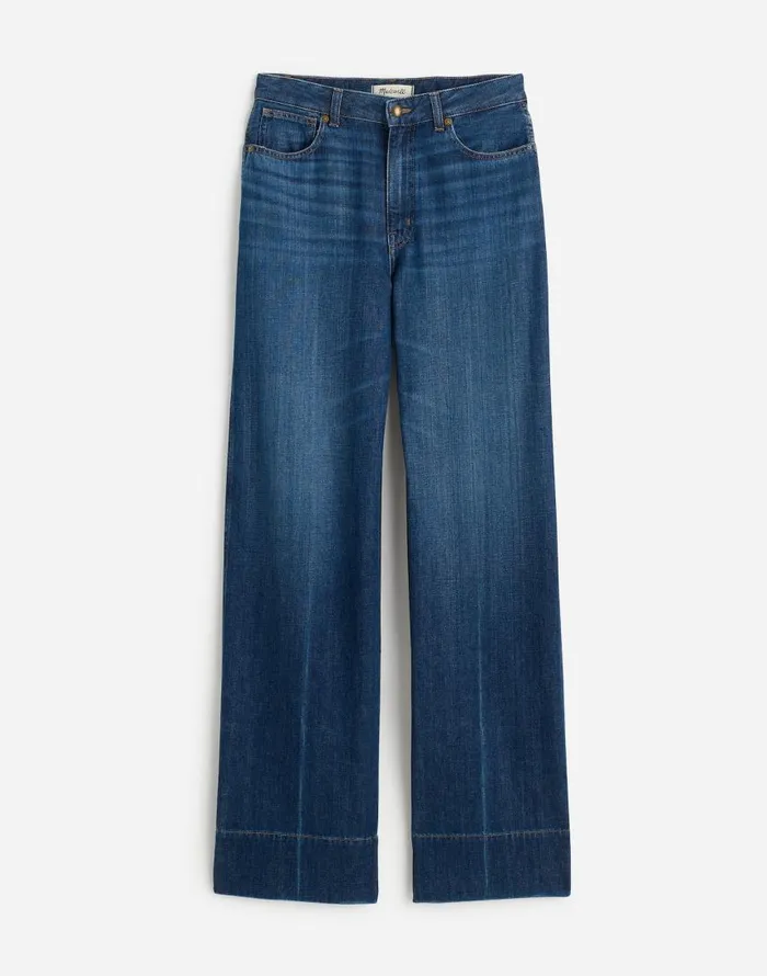 Jeans Women Madewell Curvy SuperwideLeg Jeans Softdrape Denim Edition Ellsworth Wash