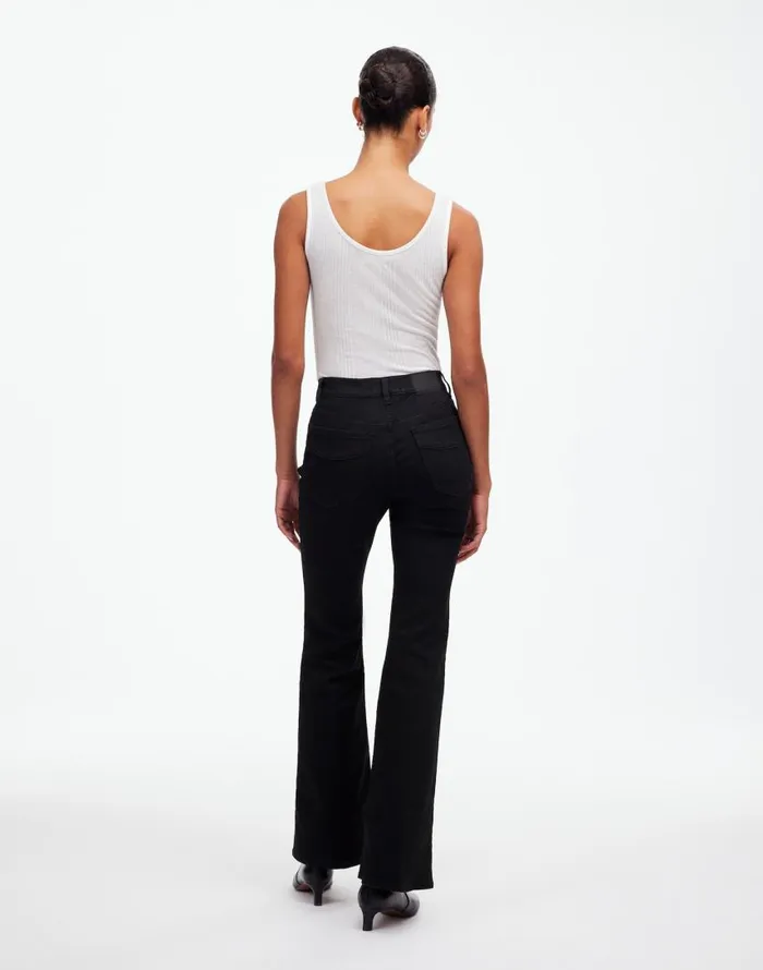 Jeans Women Madewell Flea Market Flare Jeans Black Frost