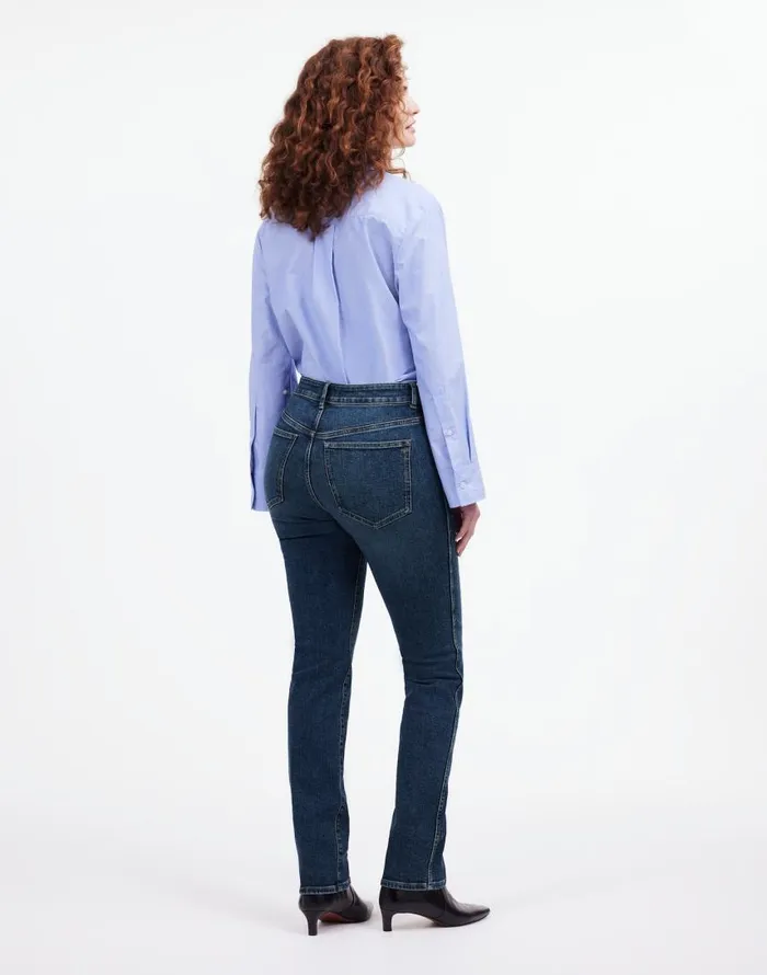 Jeans Women Madewell Tall Curvy MidRise Stovepipe Jeans In Deming Wash Deming Wash