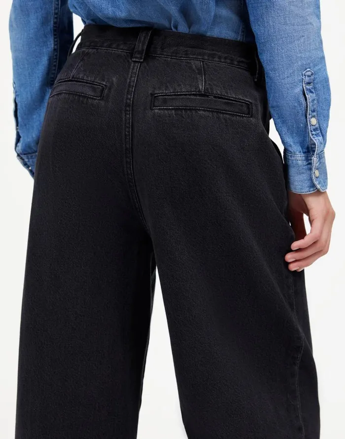 Jeans Women Madewell The Harlow WideLeg Jean Airy Denim Edition Hollenbeck Wash