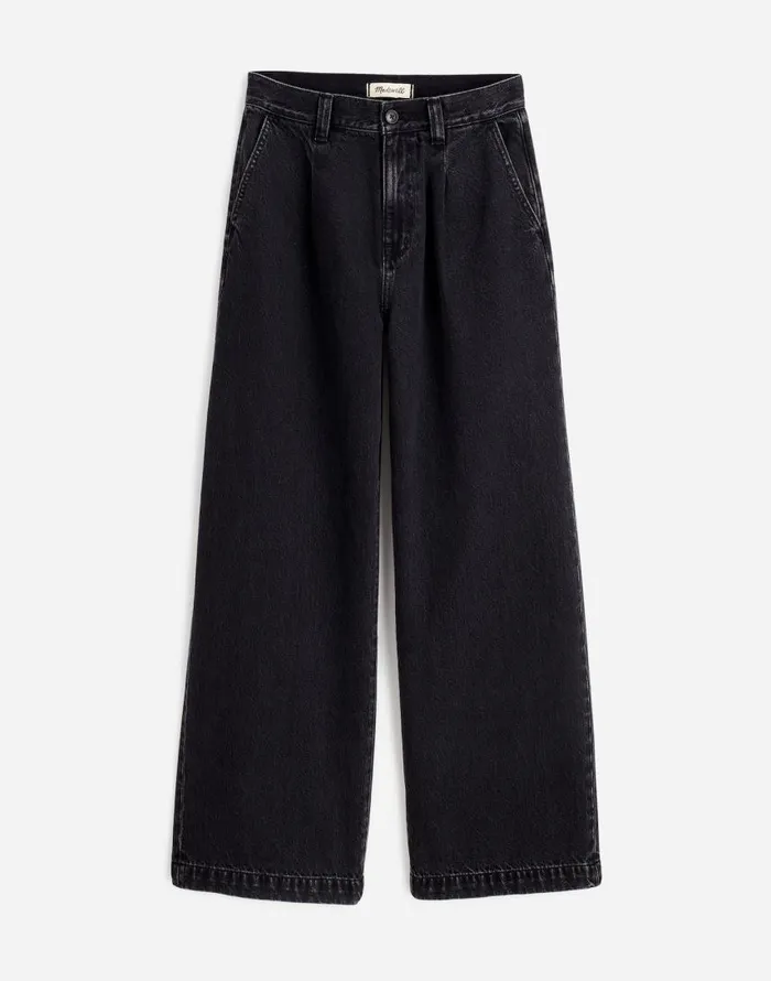 Jeans Women Madewell The Harlow WideLeg Jean Airy Denim Edition Hollenbeck Wash