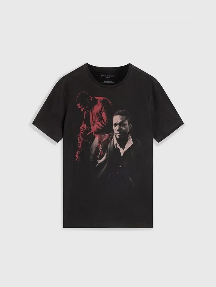 JOHN COLTRANE TEE Black Men John Varvatos Graphic Tees
