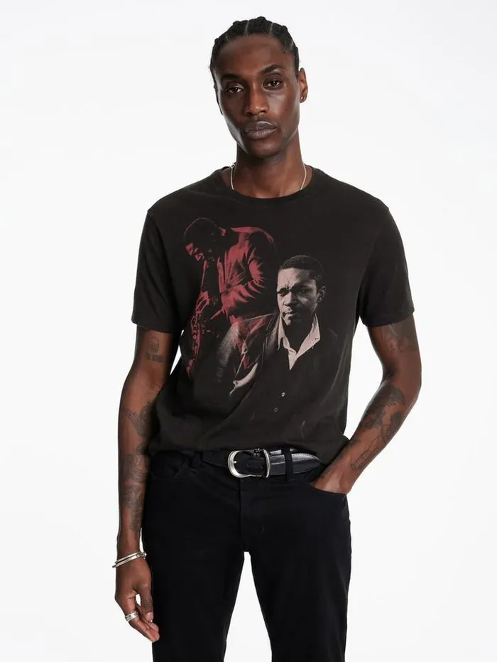 JOHN COLTRANE TEE Black Men John Varvatos Graphic Tees