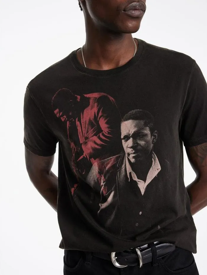 JOHN COLTRANE TEE Black Men John Varvatos Graphic Tees