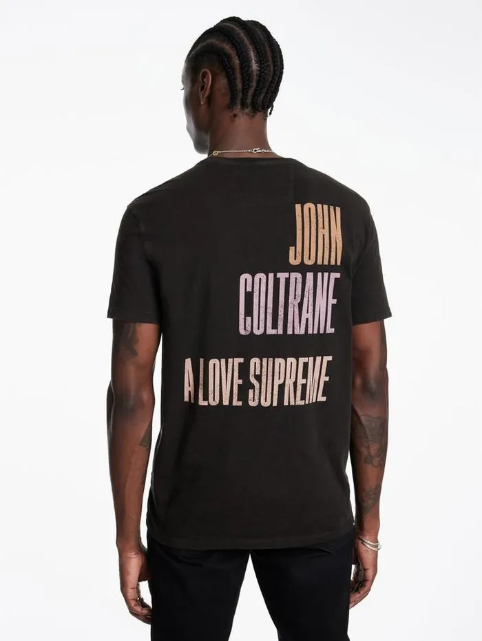 JOHN COLTRANE TEE Black Men John Varvatos Graphic Tees