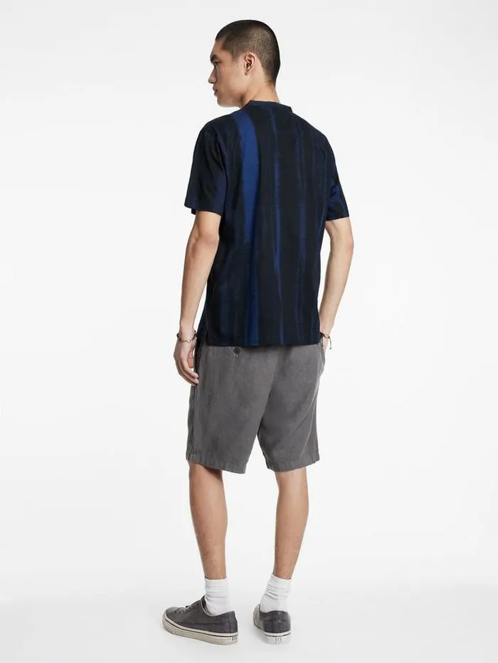 JOHNNY FLAT FRONT SHORTS Grey Stone Men John Varvatos Shorts And Swimwear