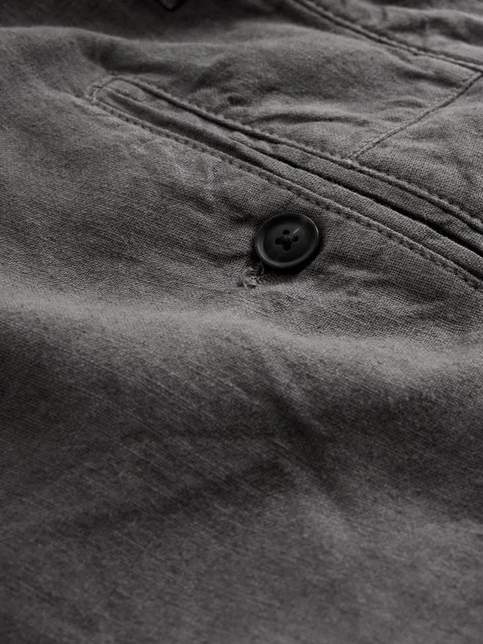 JOHNNY FLAT FRONT SHORTS Grey Stone Men John Varvatos Shorts And Swimwear
