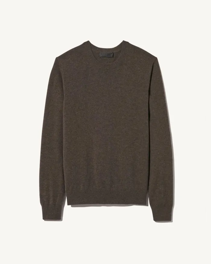 JULIUS CASHMERE SWEATER Dark Umber Melange Men Nili Lotan Sweaters
