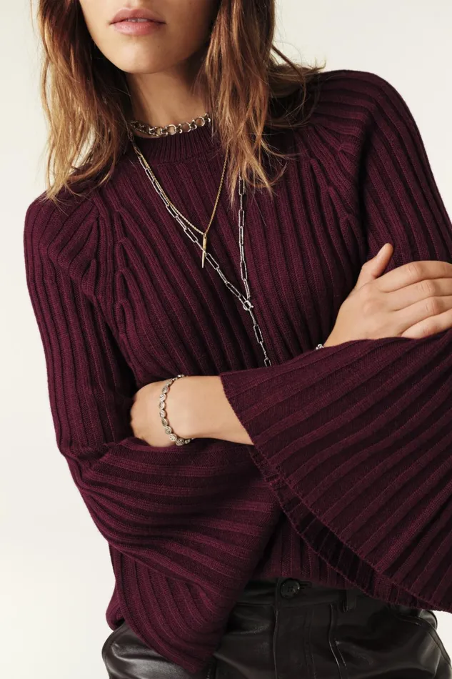 Jumper Jobert Purple Women Baandsh Sweaters and Cardigans