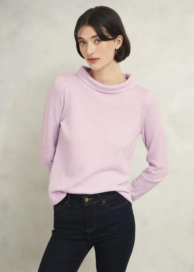Jumpers and Cardigans Women HOBBS Audrey Wool Cashmere Jumper Candy Marl