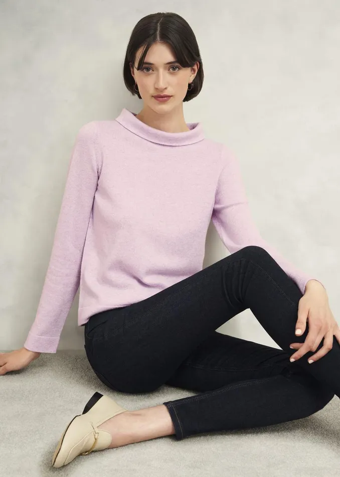 Jumpers and Cardigans Women HOBBS Audrey Wool Cashmere Jumper Candy Marl