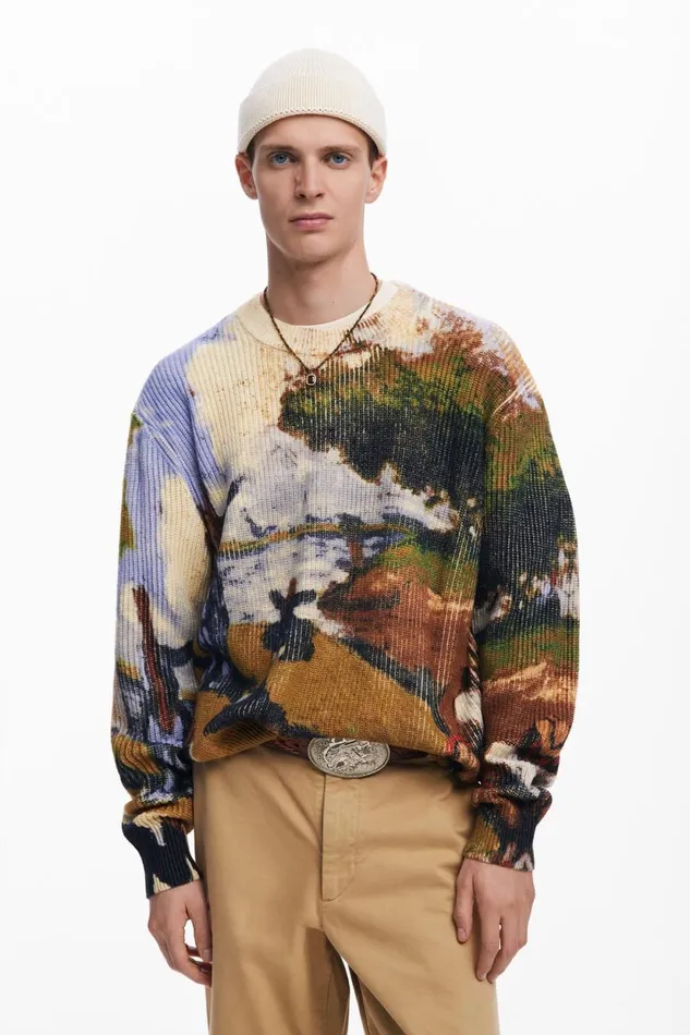 Jumpers And Sweatshirts Men Desigual Jumper Green