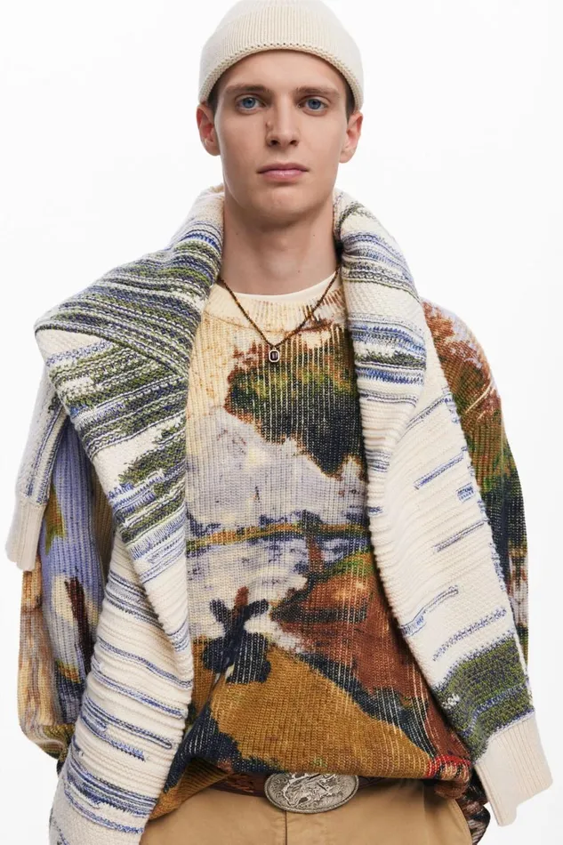 Jumpers And Sweatshirts Men Desigual Jumper Green