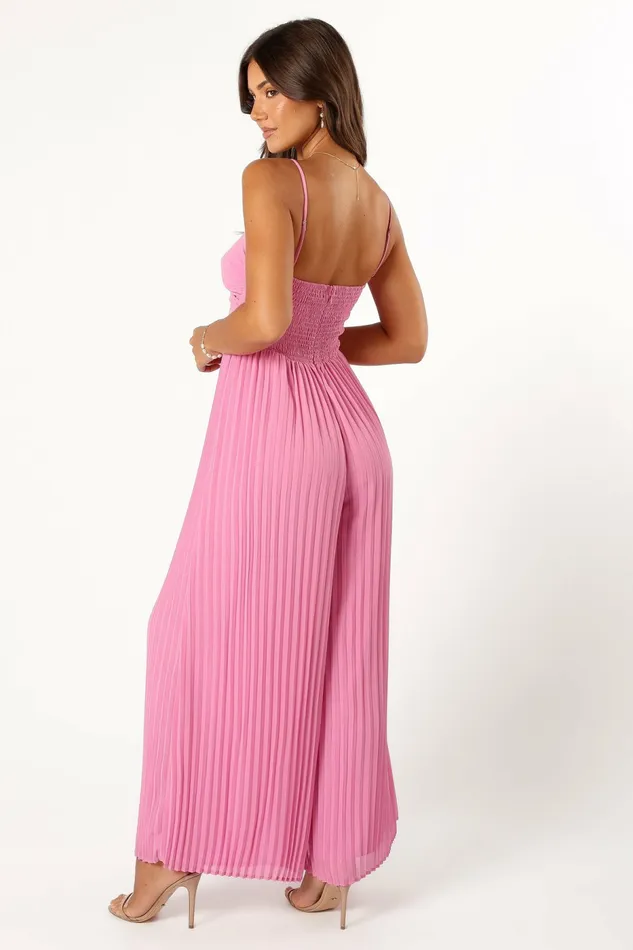 Jumpsuits and Rompers Alice Wide Leg Jumpsuit Pink Petal and Pup Women
