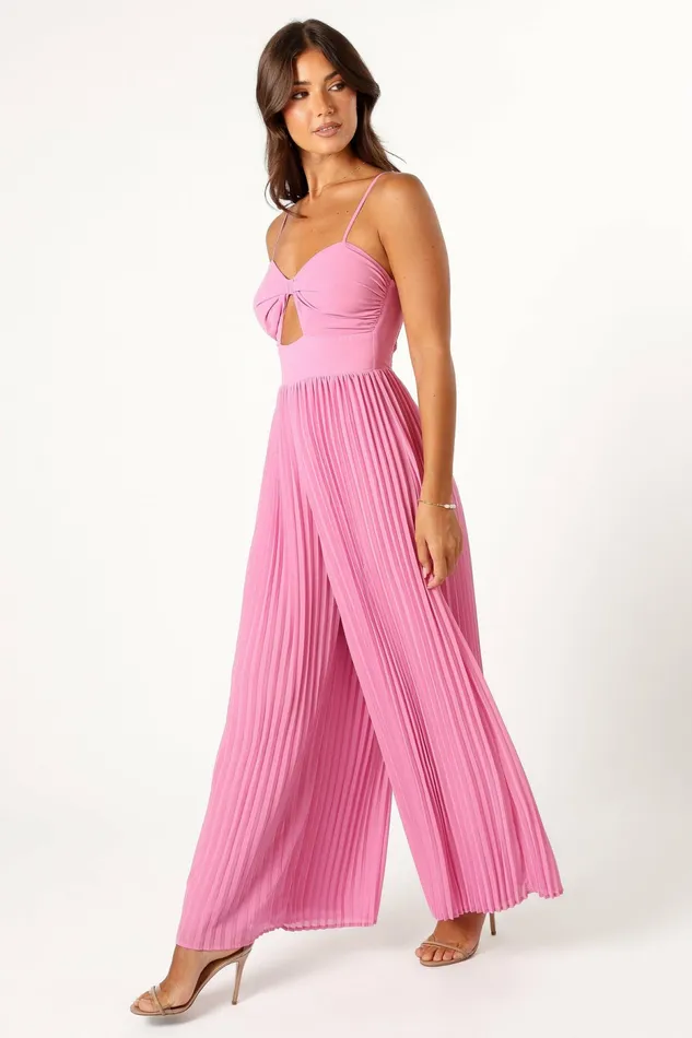 Jumpsuits and Rompers Alice Wide Leg Jumpsuit Pink Petal and Pup Women