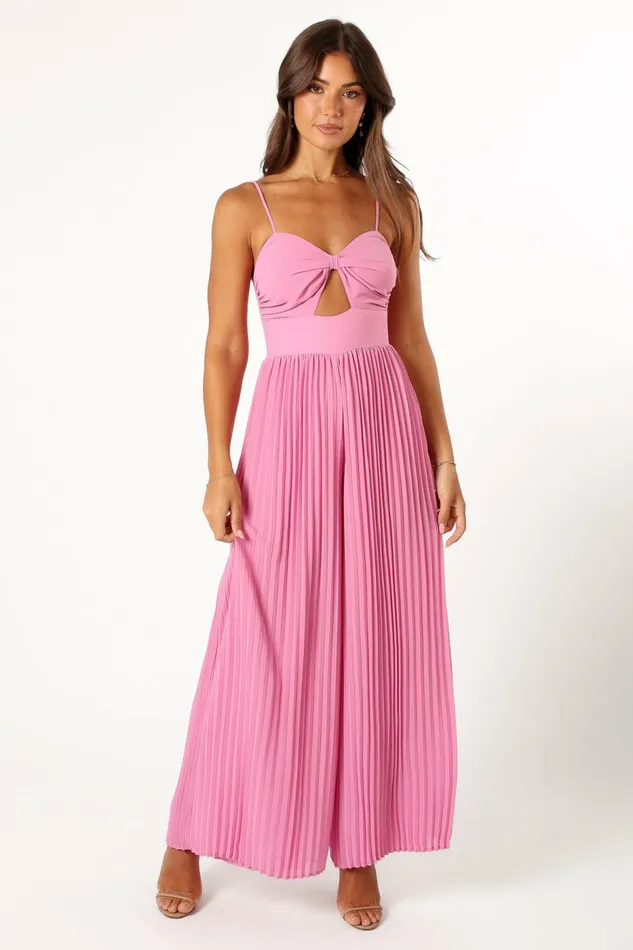 Jumpsuits and Rompers Alice Wide Leg Jumpsuit Pink Petal and Pup Women
