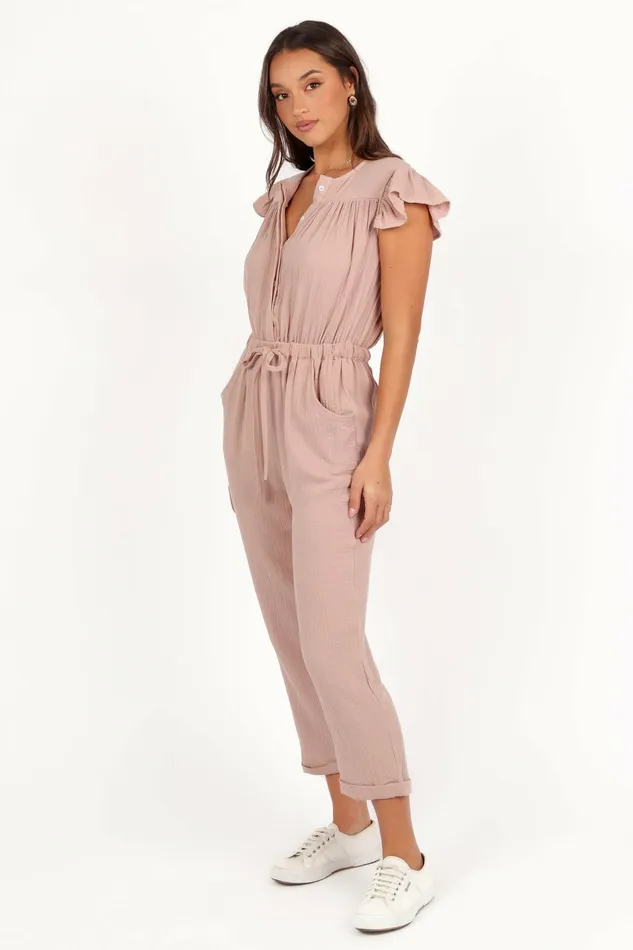 Jumpsuits and Rompers Petal and Pup Women Brooklyn Jumpsuit Dusty Mauve