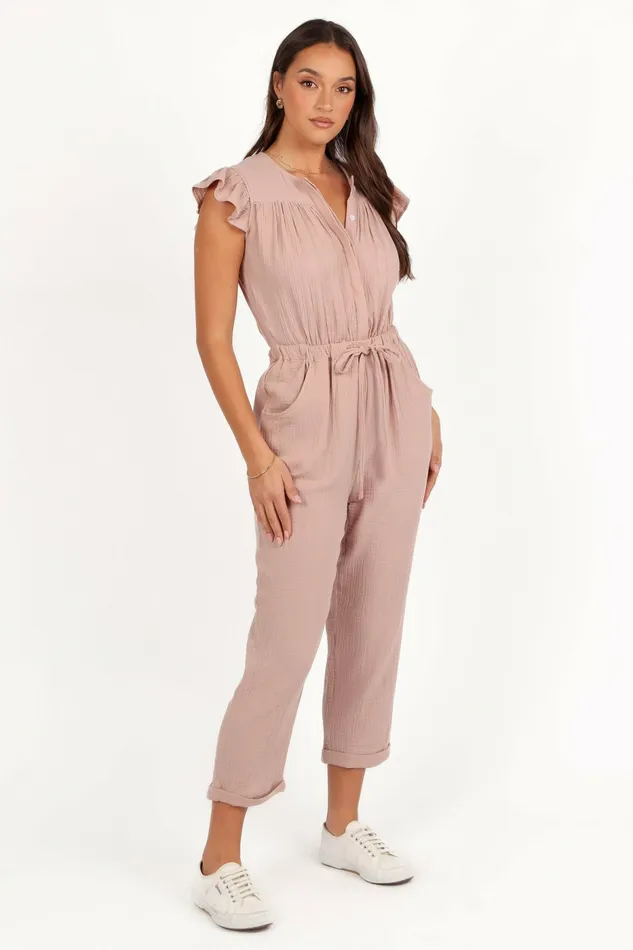 Jumpsuits and Rompers Petal and Pup Women Brooklyn Jumpsuit Dusty Mauve