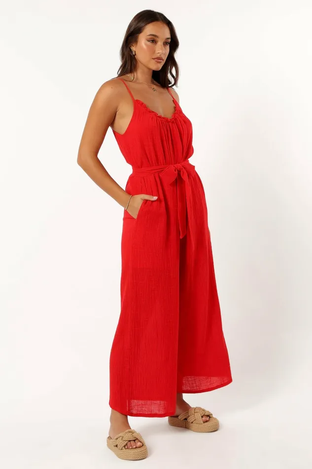 Jumpsuits and Rompers Women Petal and Pup Alondra Jumpsuit Red