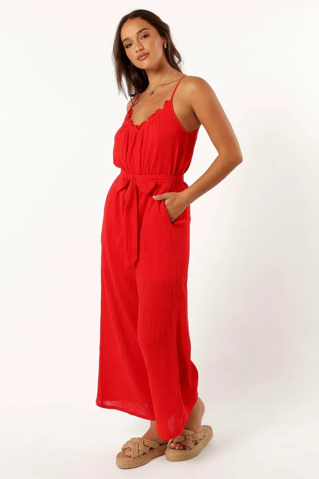 Jumpsuits and Rompers Women Petal and Pup Alondra Jumpsuit Red
