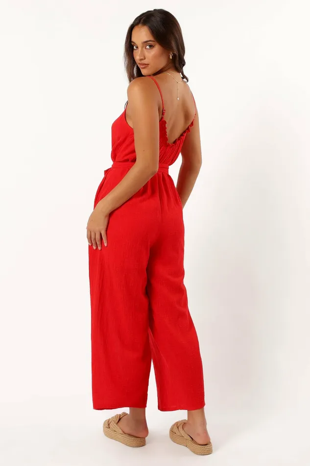 Jumpsuits and Rompers Women Petal and Pup Alondra Jumpsuit Red