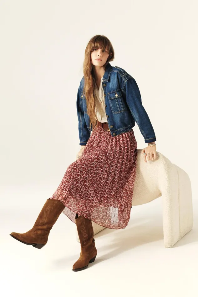 Kamy Skirt Kamy Red Women Baandsh Skirts and Shorts