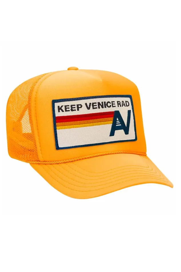 Keep Venice Rad 8211 Vintage Low Rise Trucker WomenMen Aviator Nation Trucker Hats