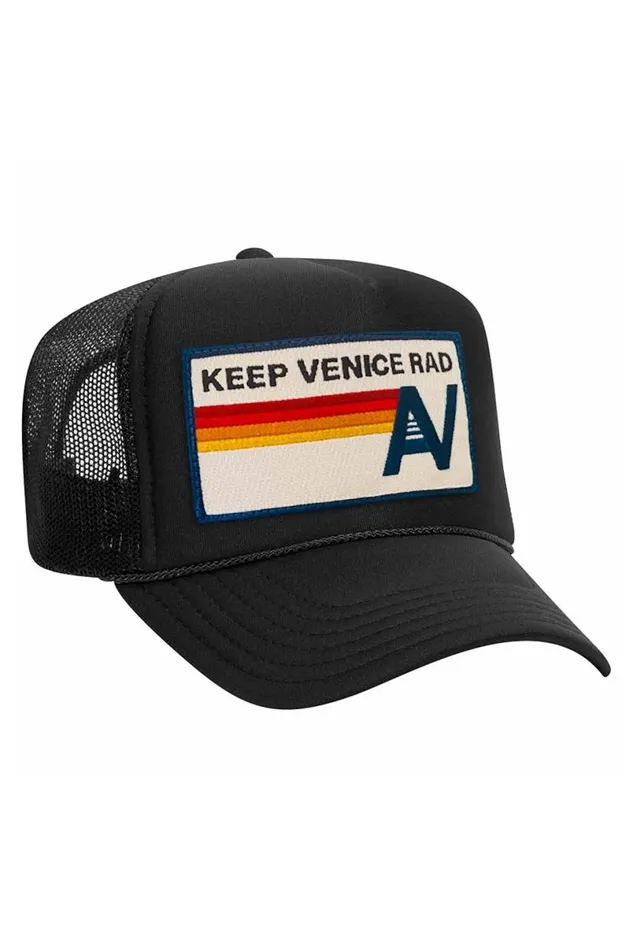 Keep Venice Rad 8211 Vintage Low Rise Trucker WomenMen Aviator Nation Trucker Hats