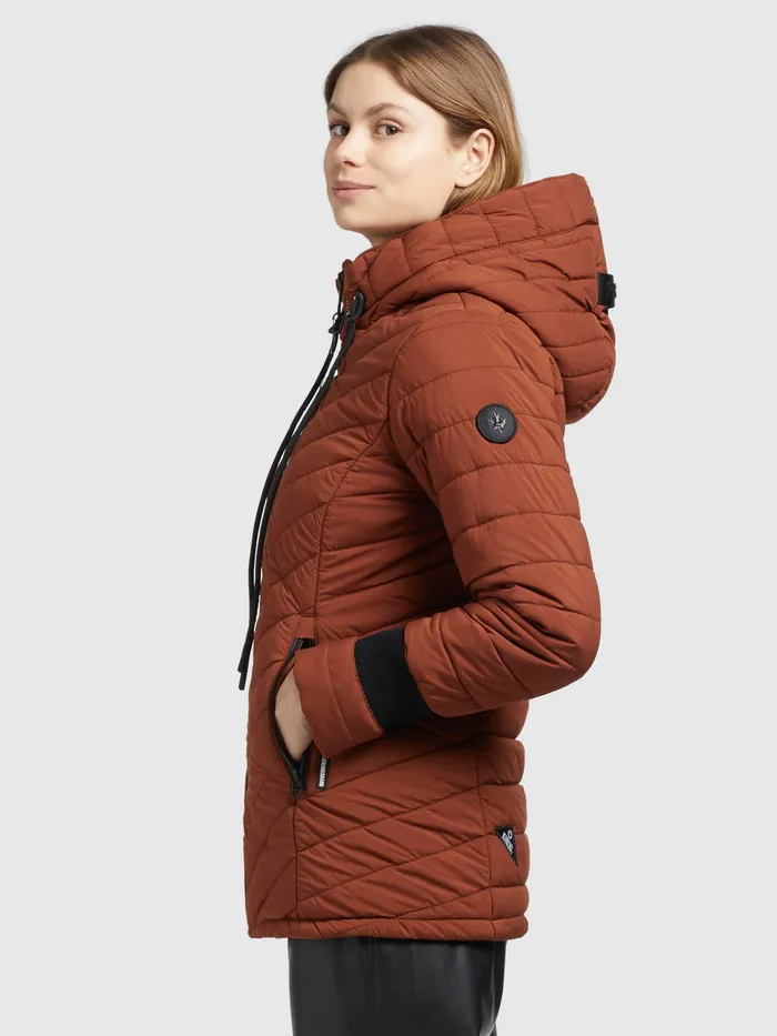 KHUJO Jacke PATT2 LIGHT Rotbraun Women Puffer Jackets