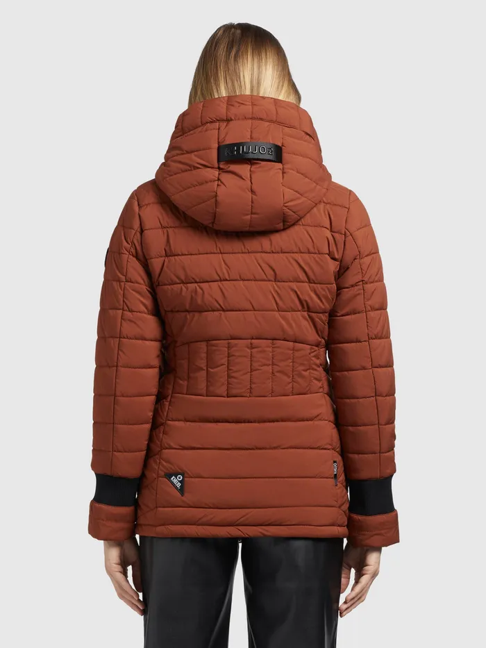 KHUJO Jacke PATT2 LIGHT Rotbraun Women Puffer Jackets