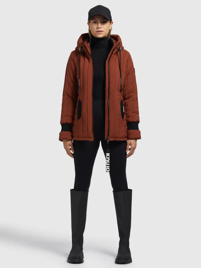 KHUJO Jacke TWEETY PRIME7 LIGHT Rotbraun Rotbraun Women Puffer Jackets