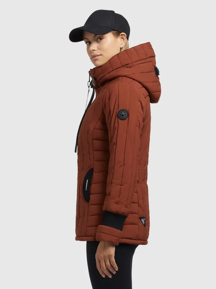 KHUJO Jacke TWEETY PRIME7 LIGHT Rotbraun Rotbraun Women Puffer Jackets