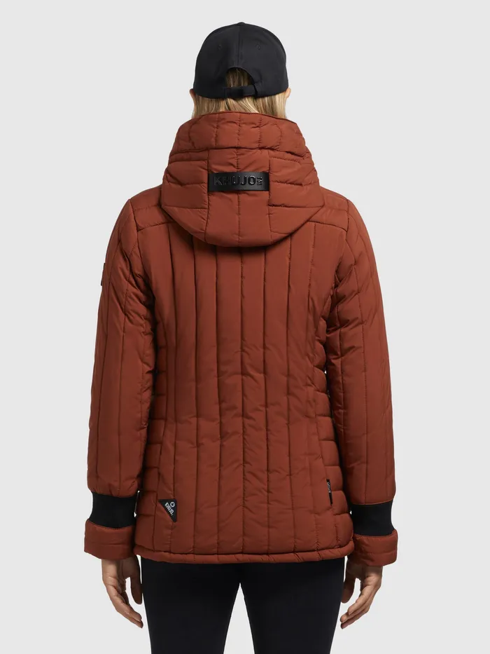KHUJO Jacke TWEETY PRIME7 LIGHT Rotbraun Rotbraun Women Puffer Jackets