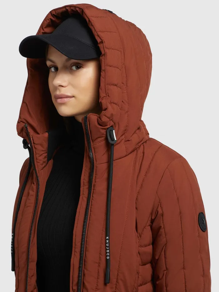 KHUJO Jacke TWEETY PRIME7 LIGHT Rotbraun Rotbraun Women Puffer Jackets