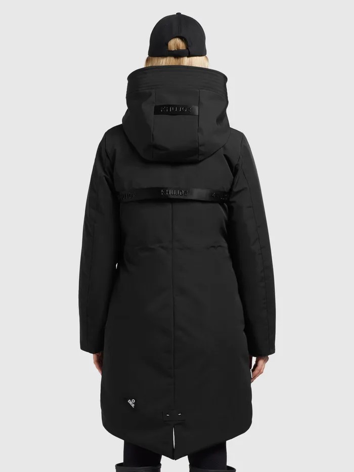 KHUJO Mantel CHARLYN4 Schwarz Schwarz Women Parkas