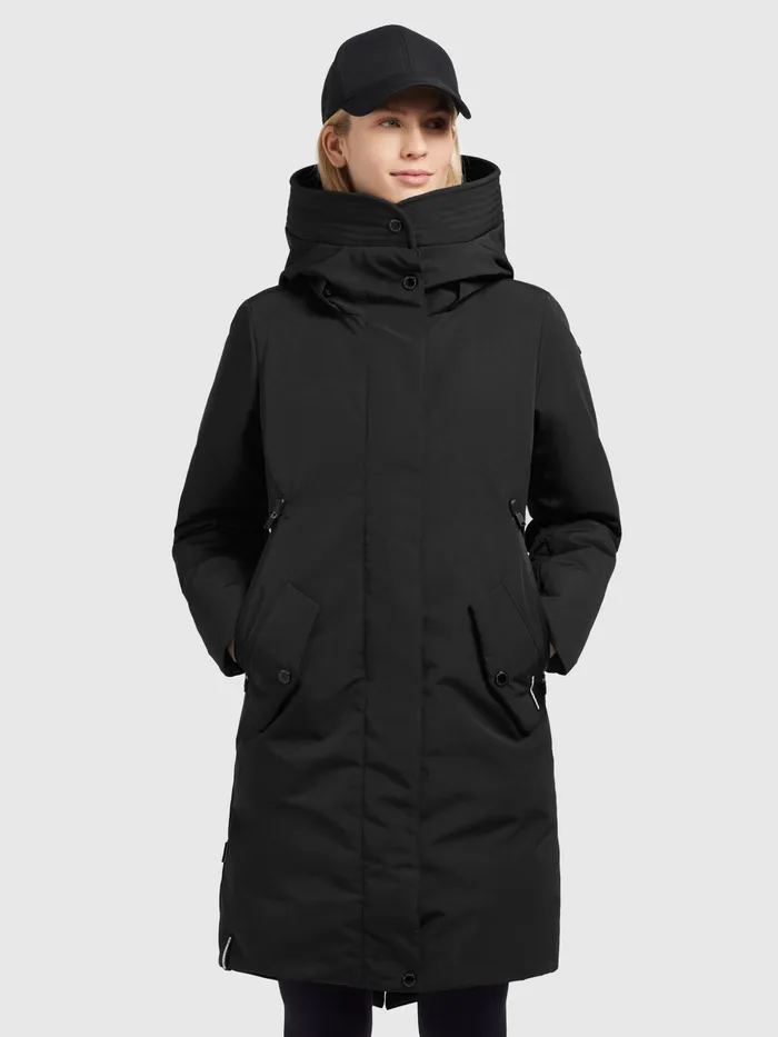 KHUJO Mantel CHARLYN4 Schwarz Schwarz Women Parkas
