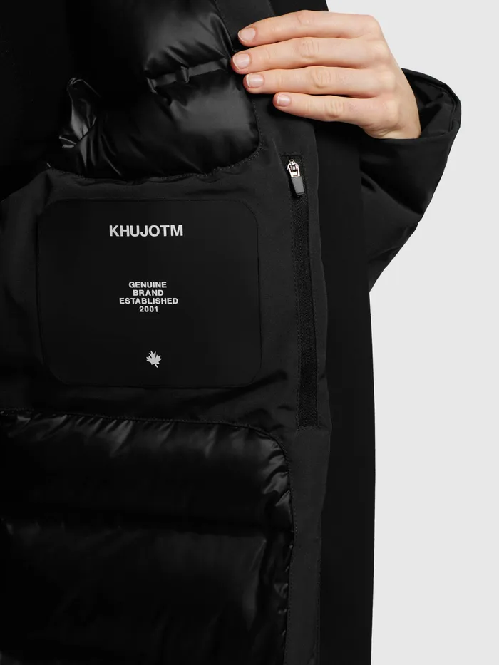 KHUJO Mantel CHARLYN4 Schwarz Schwarz Women Parkas