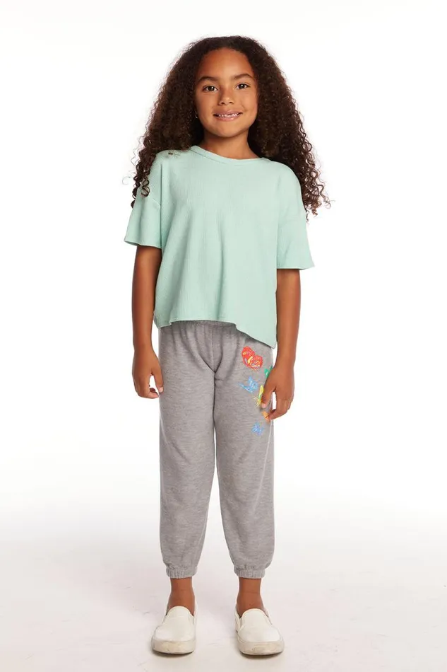 Kids Chaser Brand Girls Devin Spring Bud Girls Tee