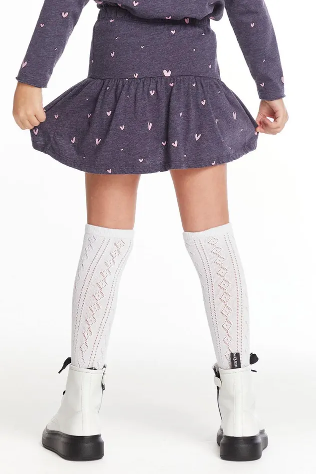 Kids Chaser Brand Girls Hearts Girls Peplum Skort